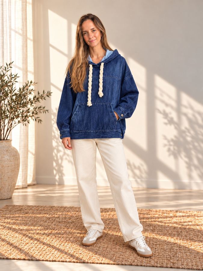 Chaqueta polerón de jeans Ciop