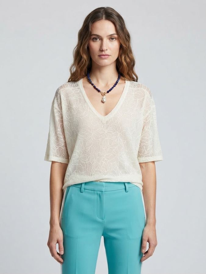 Polera de encaje Englewood